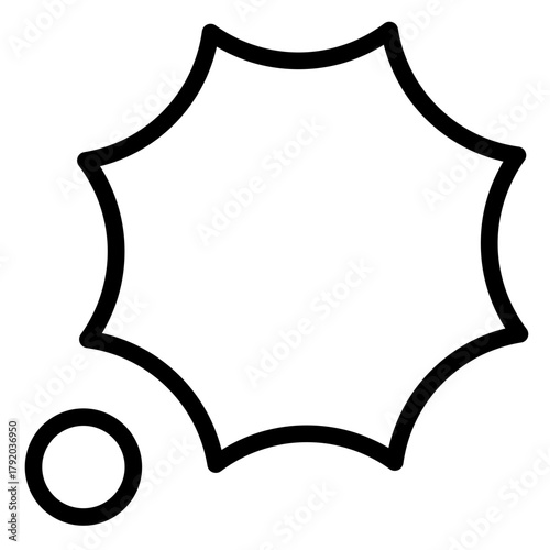 Speech Bubble icon in vector illustration