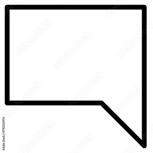 Speech Bubble icon in vector illustration