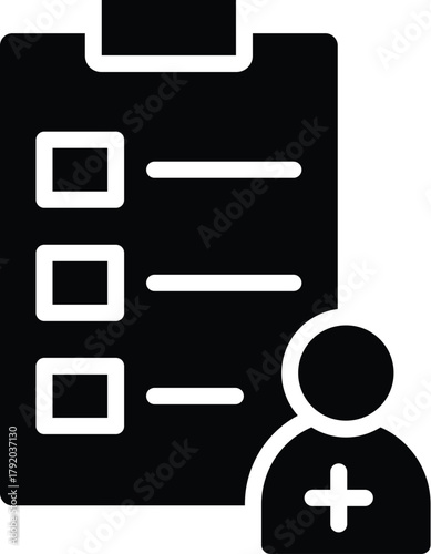 enrollment web icon in solid style