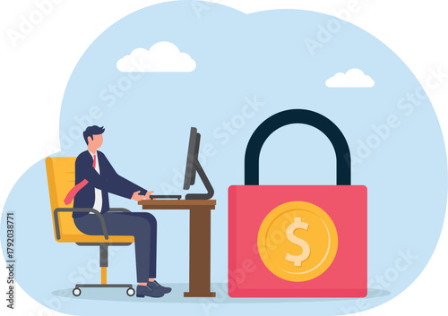 illustration of securing the financial assets of a business
