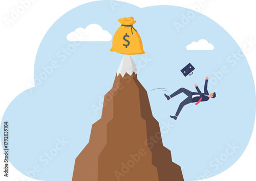 illustration of failure in the attempt to gain business profits
