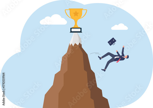 illustration of failure in the attempt to make a leading company
