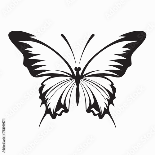 Beautiful Butterfly Icon Design Vector isolated on white background