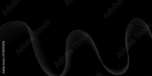 Abstract black and white vector art design illustration with light and shape symbols