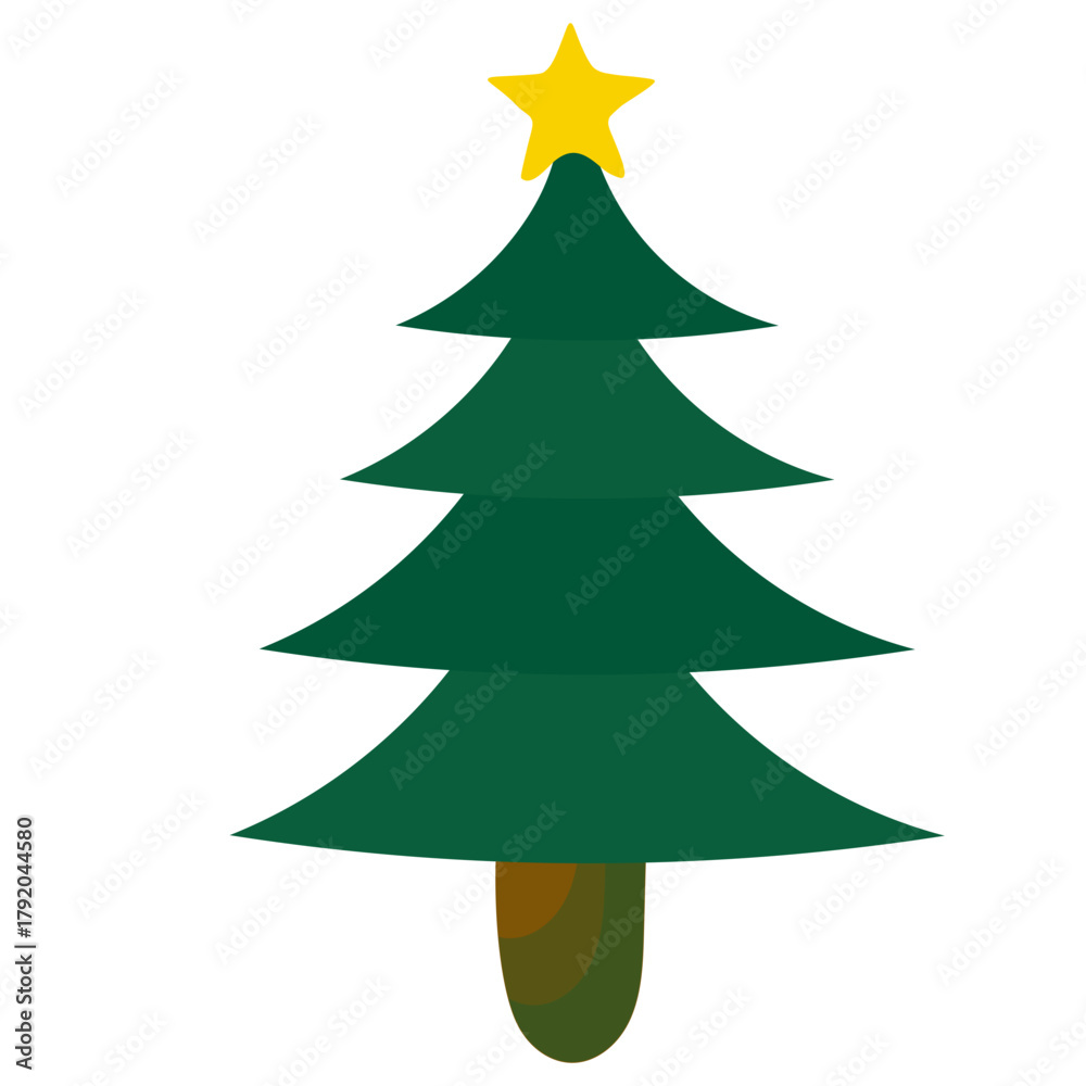 Obraz premium Christmas Tree Doodle