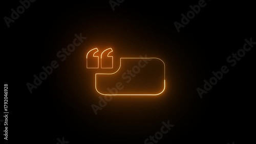 Text frame, text box template icon animation 