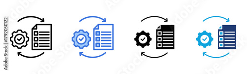 Execution icon Multi Style Vector Illustration