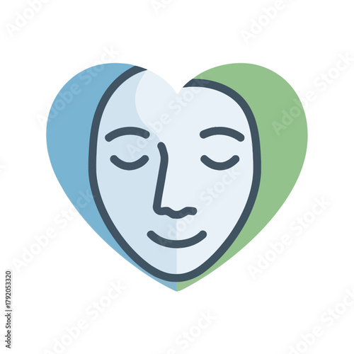 Face Inside Heart (Mental Wellness)