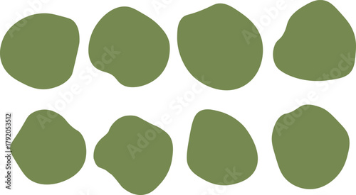 Organic round shape abstract vector background