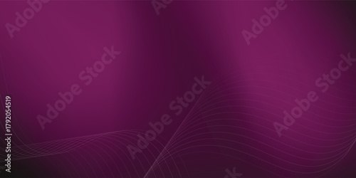 Abstract background using dark pink tones on a black background. The lines and curves are like gentle and flowing waves. vector illustration eps10 concept