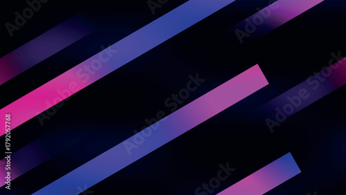 Abstract background with colorful shapes. Abstract background in blue and purple neon glow
