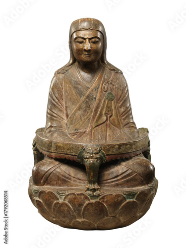 Serene Chinese Monk Sengqie Late 11th 12th Century Buddhist Sculpture