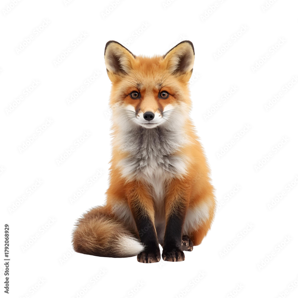 Obraz premium Cute fox sitting
