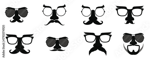 fake nose and glasses set with mustache and eyebrows
