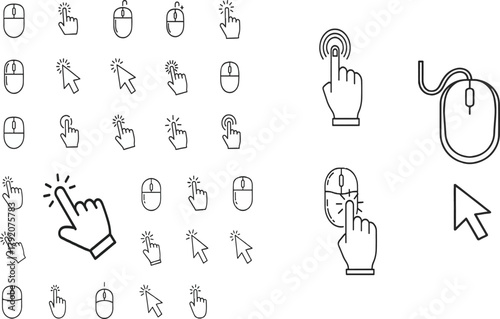 set of hand drawn arrows