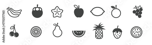 fruit vector icons