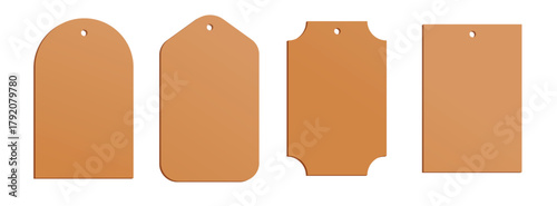 gift tags shapes vector isolated 
