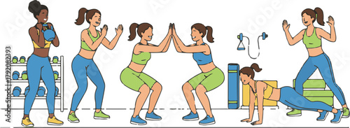 vector illustration of a woman