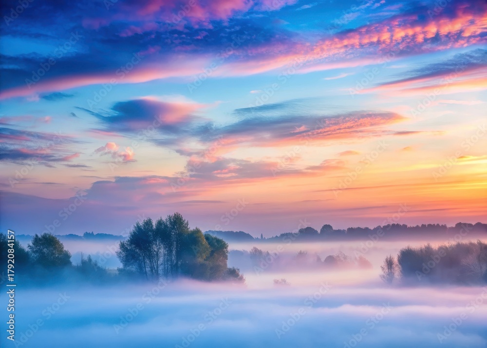 Fototapeta premium Dawn sky with ethereal horizon
