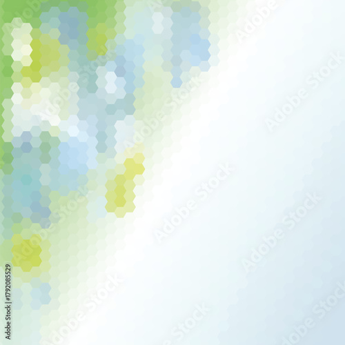 Honeycomb Abstract Background, blue and green Geometric Pattern. eps 10