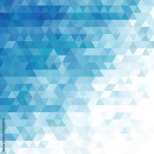 Abstract mosaic geometric blue background. eps 10
