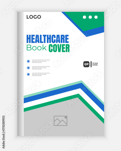 Social media healthcare book cover post design tamplate