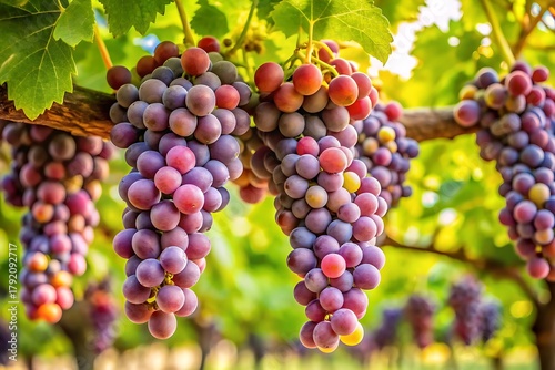 Wallpaper Mural Bunch of grapes hanging from a vine Torontodigital.ca