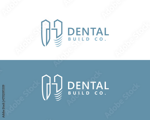 dental building logo abstract dental and building logo design inspiration