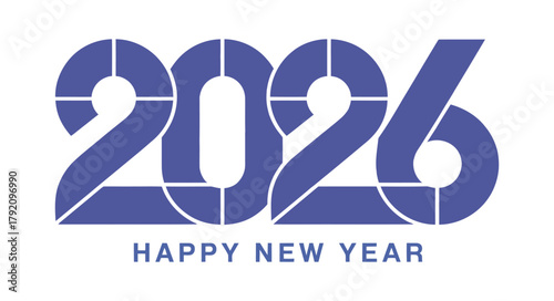 The number 2026 is displayed prominently with the text "HAPPY NEW YEAR" below, celebrating the upcoming year.