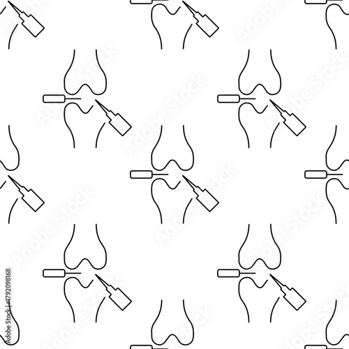 meniscal seamless pattern isolated on transparent background.