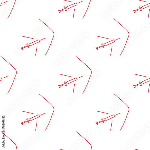 meniscal seamless pattern isolated on transparent background.