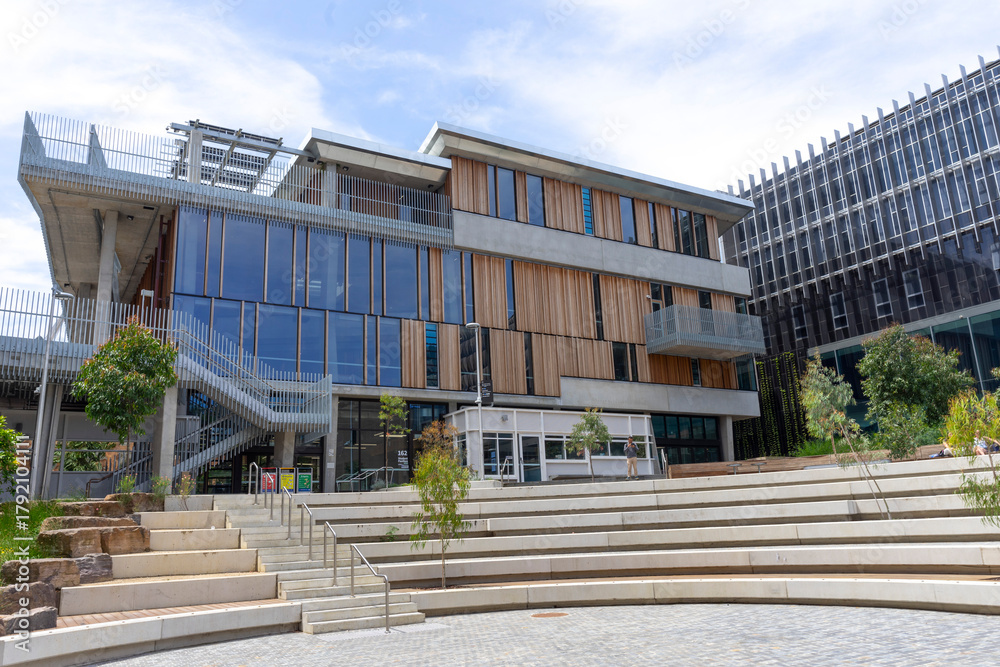 Fototapeta premium Modern building of Melbourne University in Melbourne, Australia