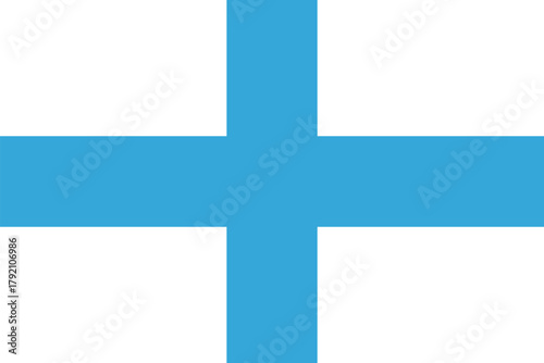 Vector illustration of Marseille's city flag (France)