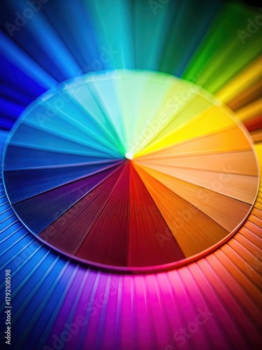 Color correction using color wheel theory on a close-up of a colored object with adjusted hue and saturation