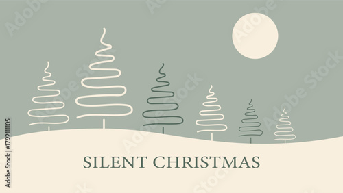 Silent Christmas Minimal Winter Landscape Design