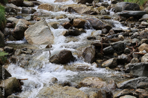 Mountain stream in the Dolomites, South Tyrol, Italy
