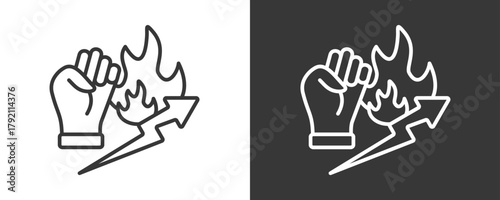 Motivation Icon Set Vector Collection Isolated In Black And White