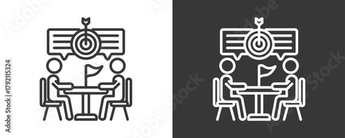 Focus Icon Set Vector Collection Isolated In Black And White