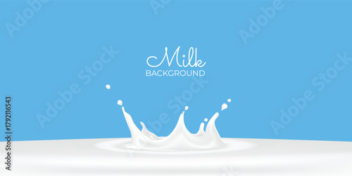 vector illustration of a milk background