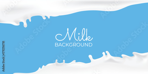 vector illustration of a milk background