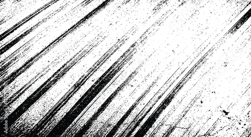 black distressed rectangular frame with grunge textures and halftone dots on white background