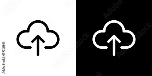 クラウドにアップロードのアイコン