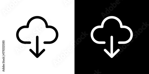 クラウドからダウンロードのアイコン