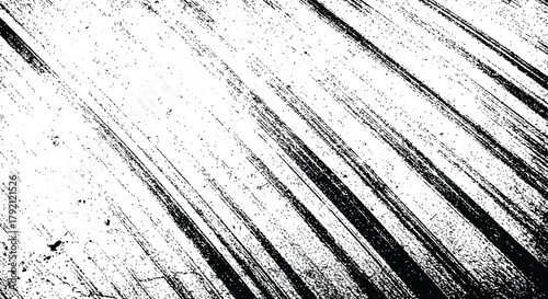 black distressed rectangular frame with grunge textures and halftone dots on white background