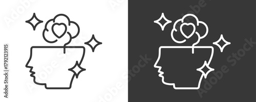 Reflection Icon Set Vector Collection Isolated In Black And White