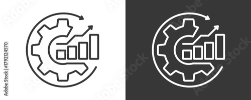 Improvement Icon Set Vector Collection Isolated In Black And White