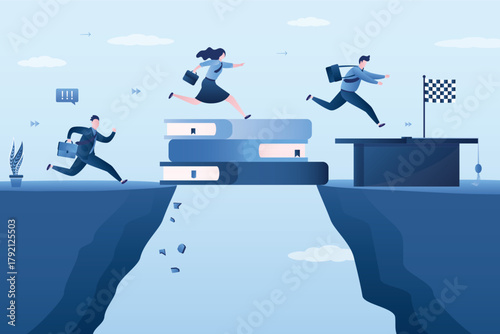 Best books to help businesspeople achieve success in education, knowledge or skills to achieve success and overcome obstacles. Smart students runs through workbooks