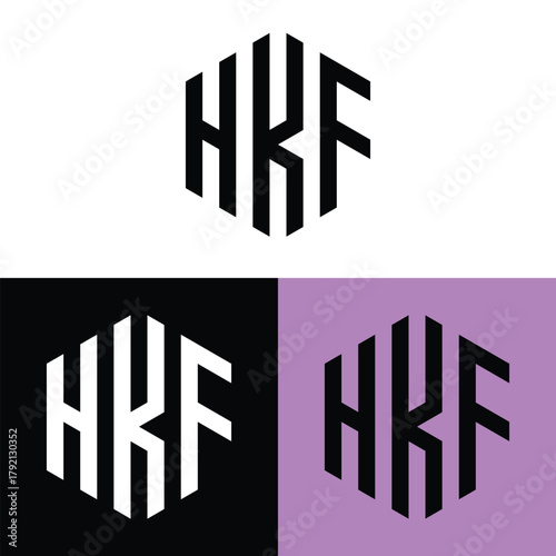 HKF polygonal Logo Ideas