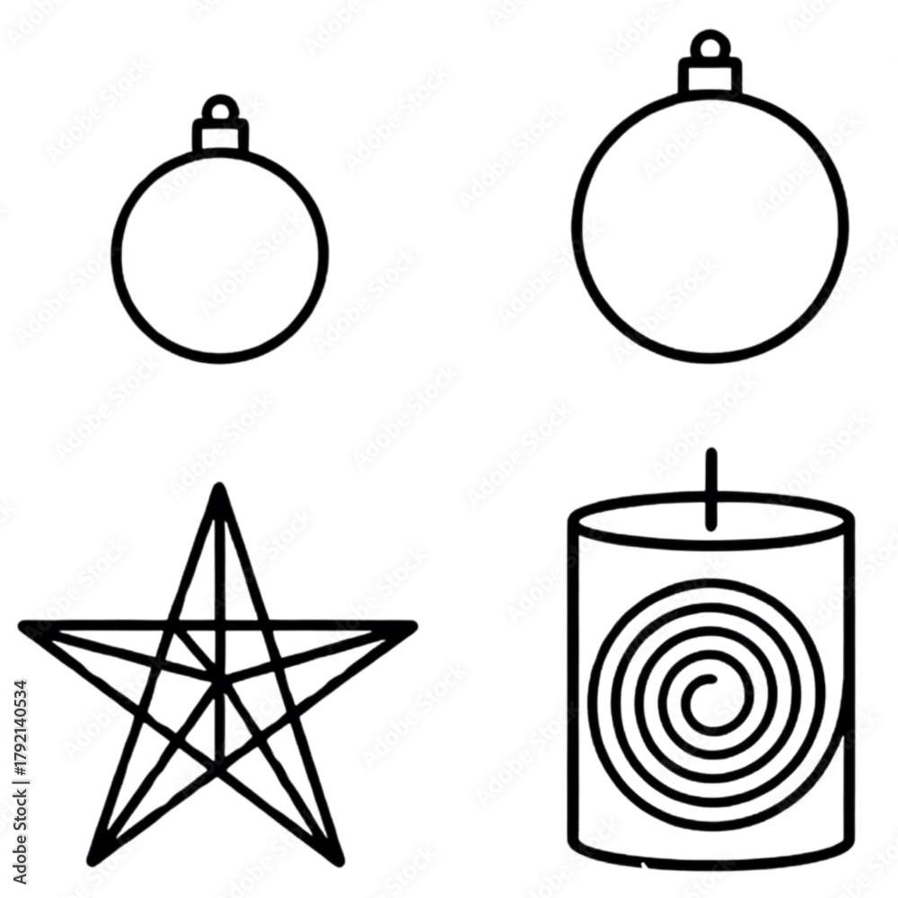 Obraz premium christmas tree decorations