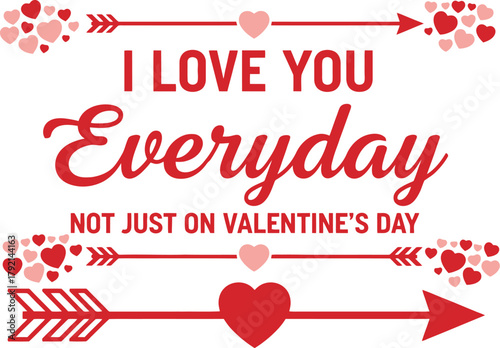 Express your love daily with this vibrant heart and arrow design